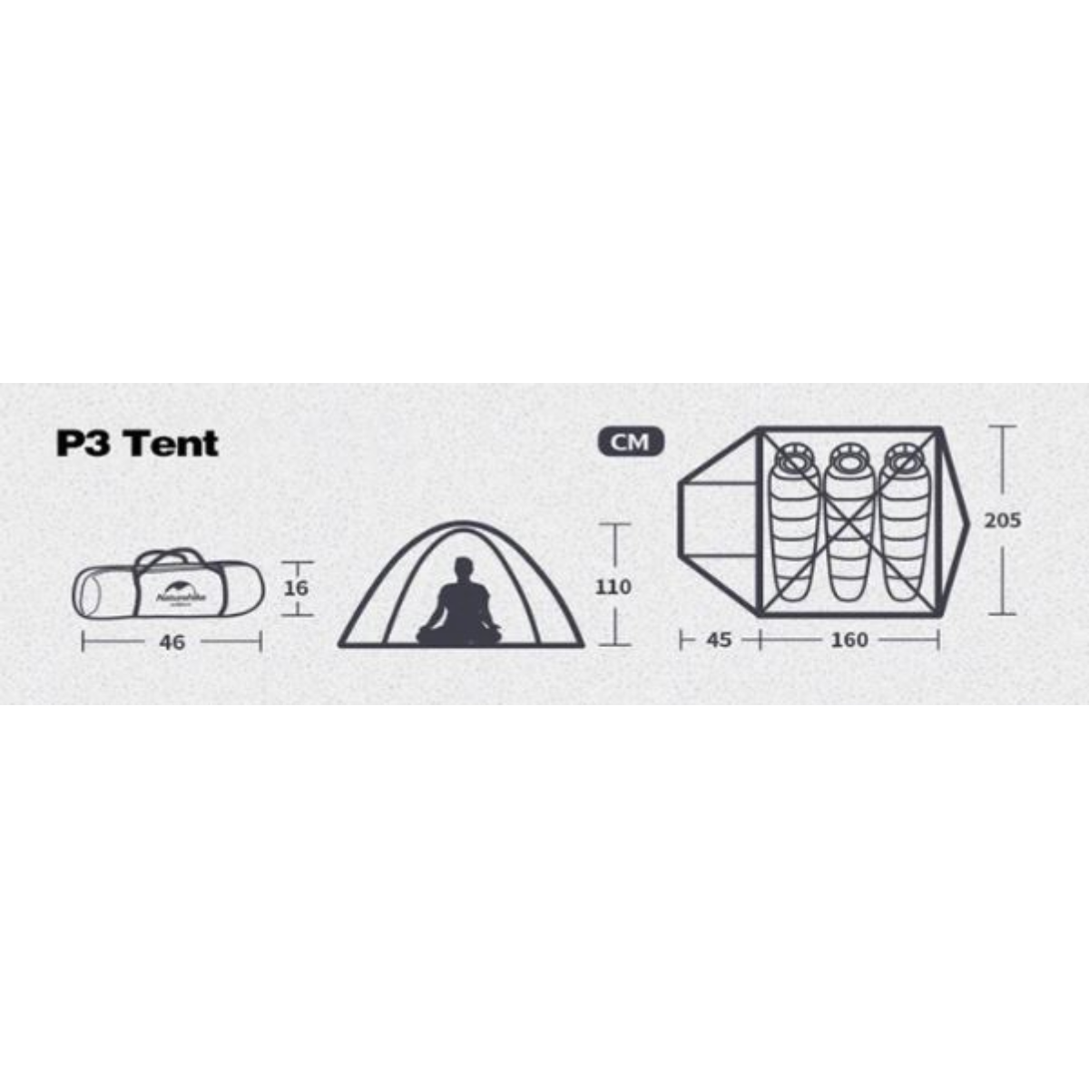 Naturalhike Tent (45+160*210*110)