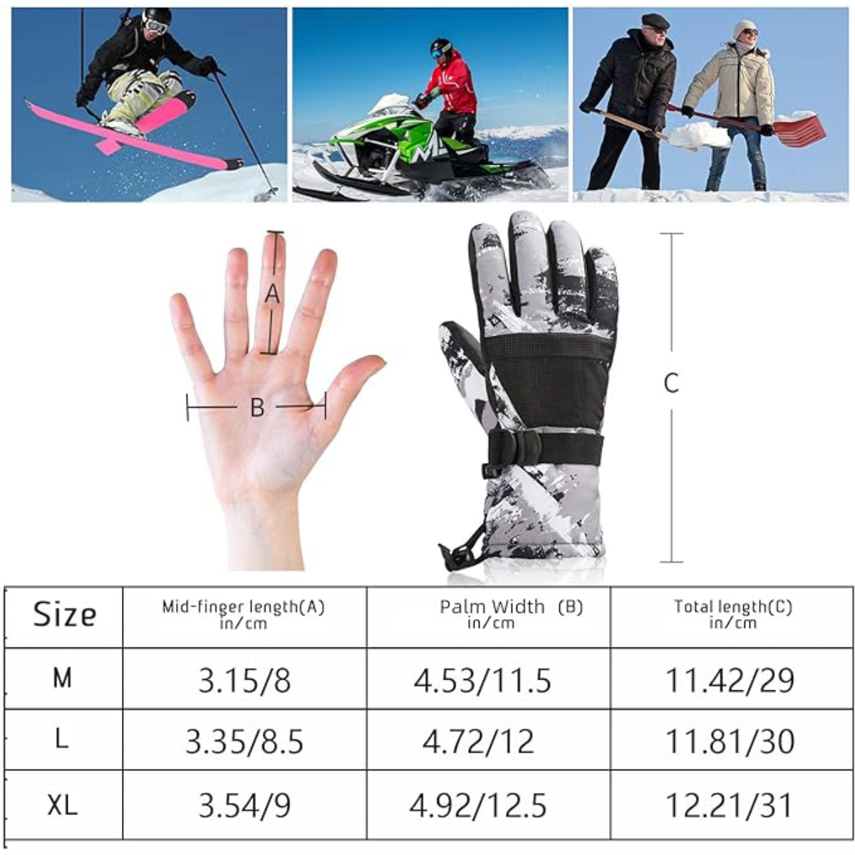 Thermal Touchscreen Winter Gloves
